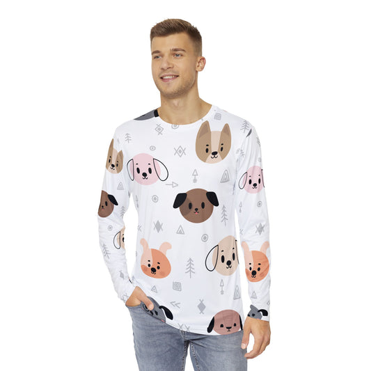 I Love My Puppy Long Sleeve Allover T-Shirt