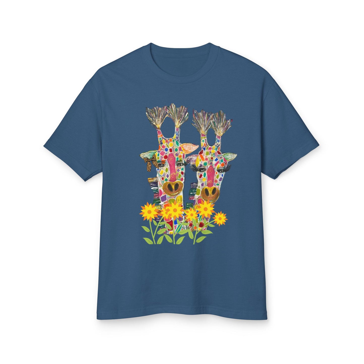 Giraffe in Love Design Unisex Tee