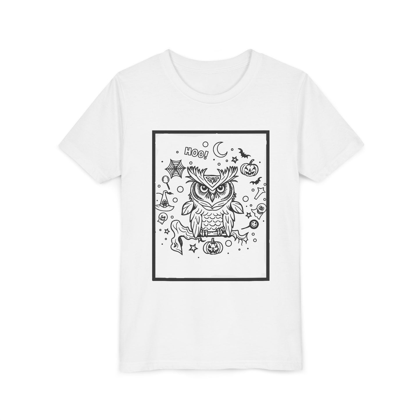Colorable Halloween Owl Tee