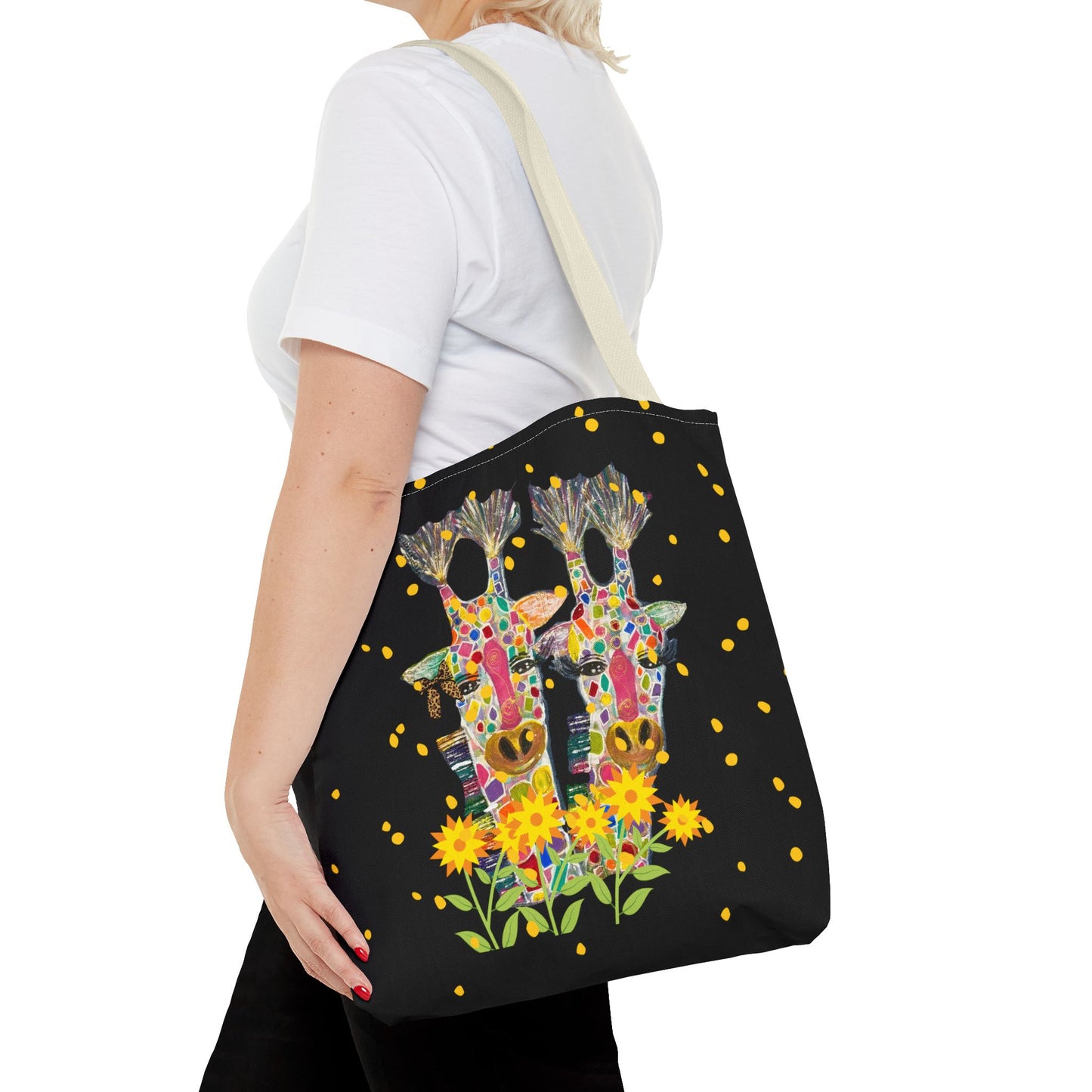 Giraffe Love Tote Bag