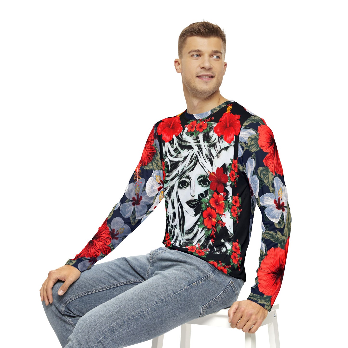 Color Me Whimsy Allover Long Sleeve Tee