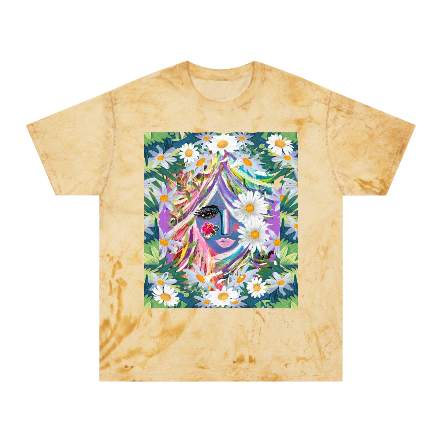Color Blast T-Shirt - Curly Hair Girly Girl Design