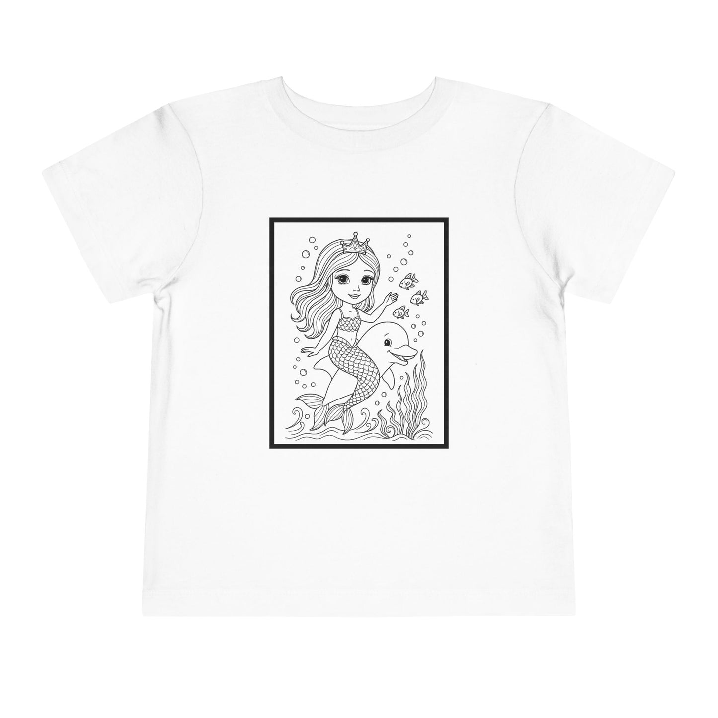 Coloring Mermaid Toddler Tee