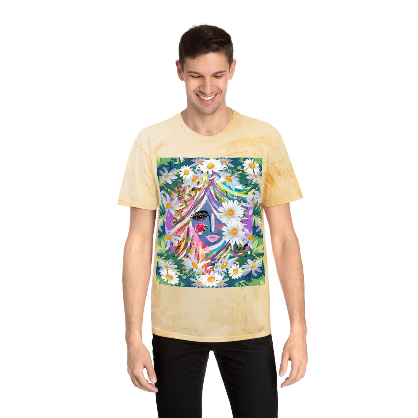 Color Blast T-Shirt - Curly Hair Girly Girl Design
