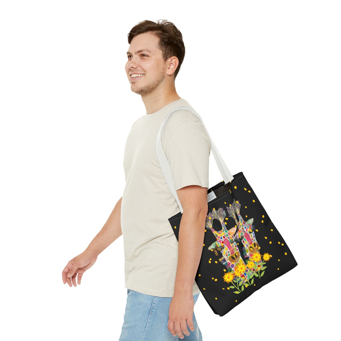 Giraffe Love Tote Bag