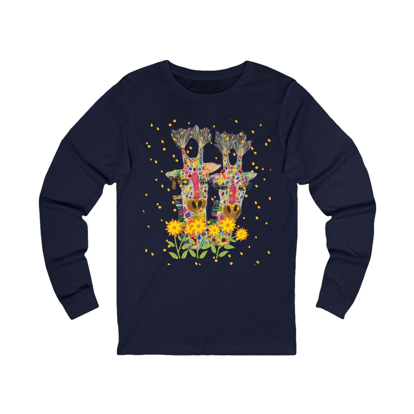 Giraffe In Love Long Sleeve Tee