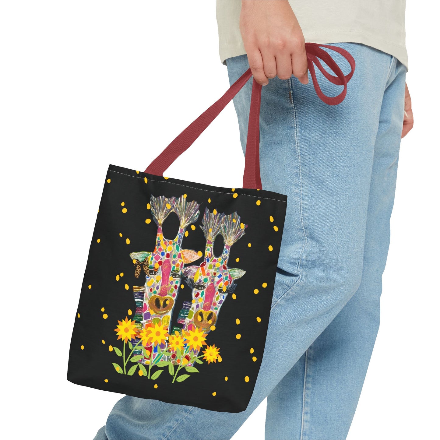 Giraffe Love Tote Bag