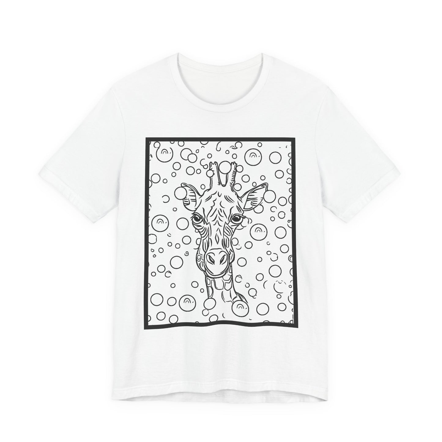Colorable Giraffe Is My Friend Unisex Jersey Short Sleeve Tee
