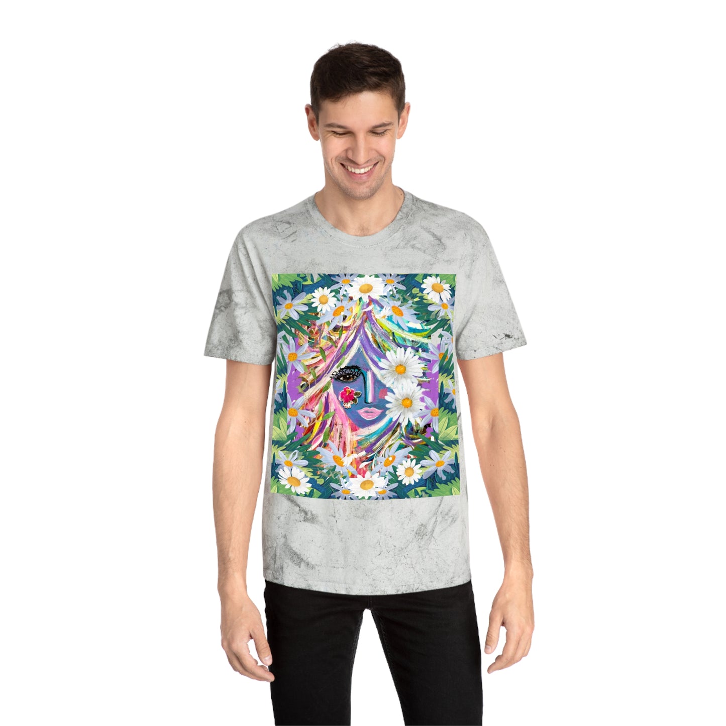 Color Blast T-Shirt - Curly Hair Girly Girl Design