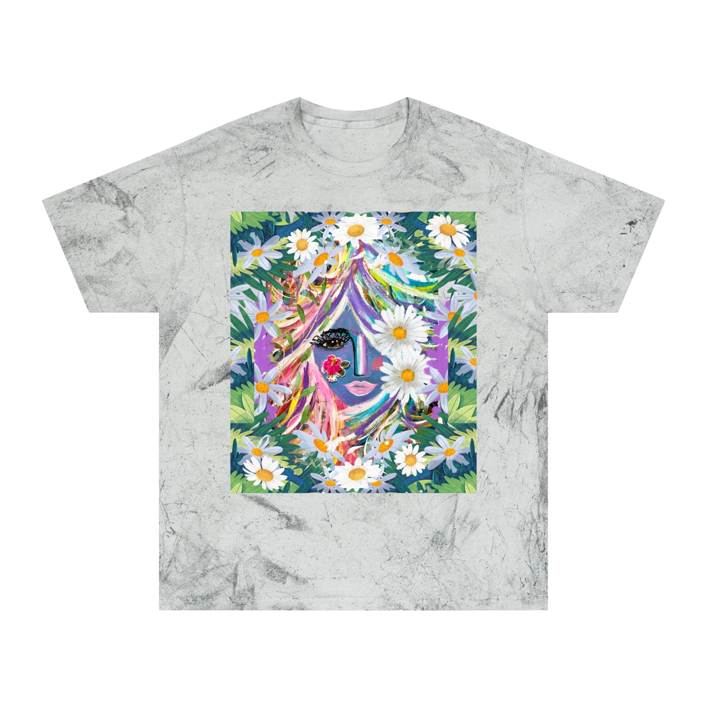 Color Blast T-Shirt - Curly Hair Girly Girl Design