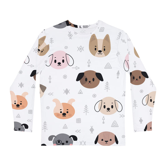 I Love My Puppy Long Sleeve Allover T-Shirt