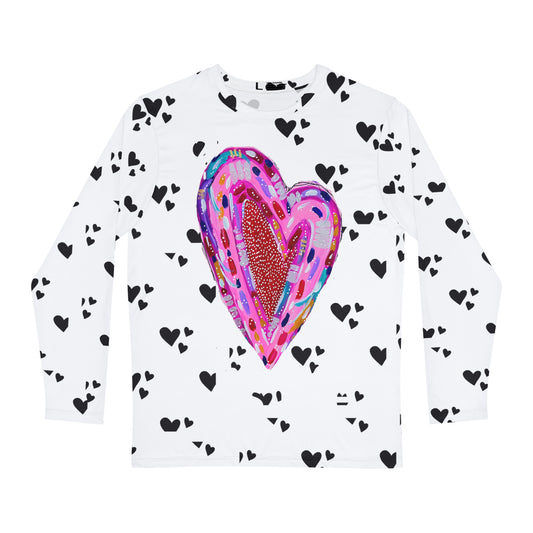 Heart of my Heart Long Sleeve Allover  Unisex Tee