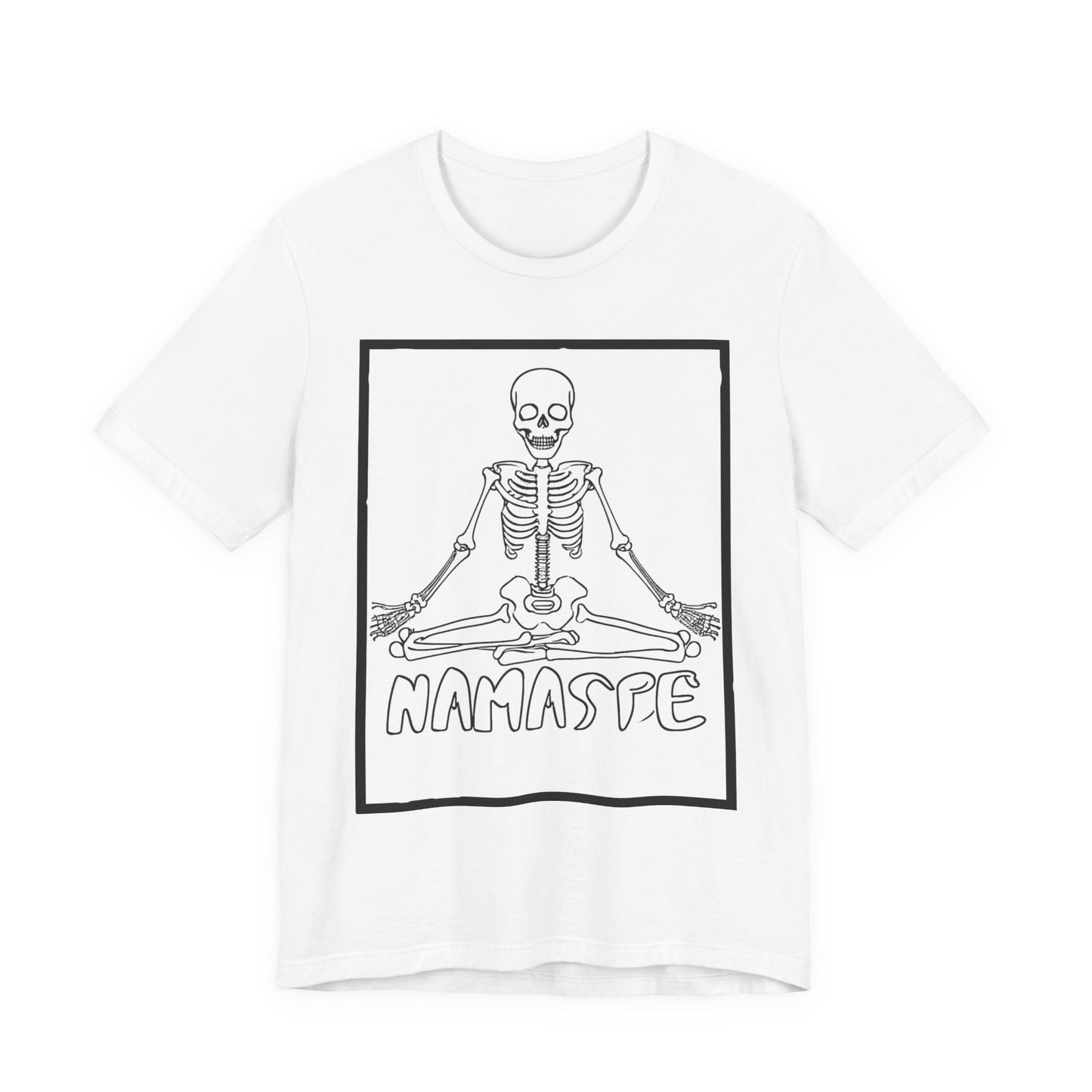 Colorable Halloween Namaste Tee