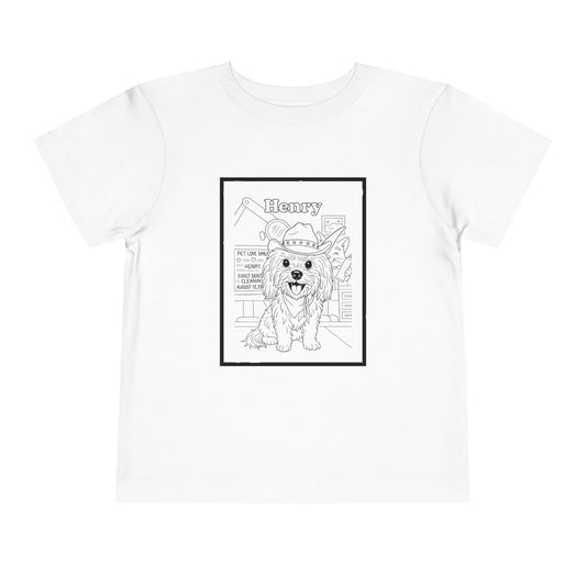 Toddler T-Shirt - Henry Puppy Design