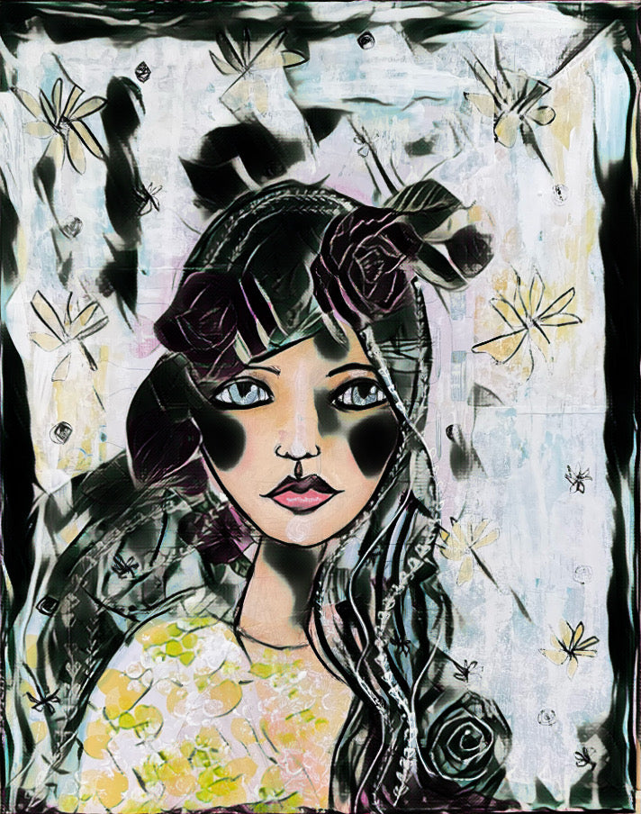 Girl of My Heart AI Prints
