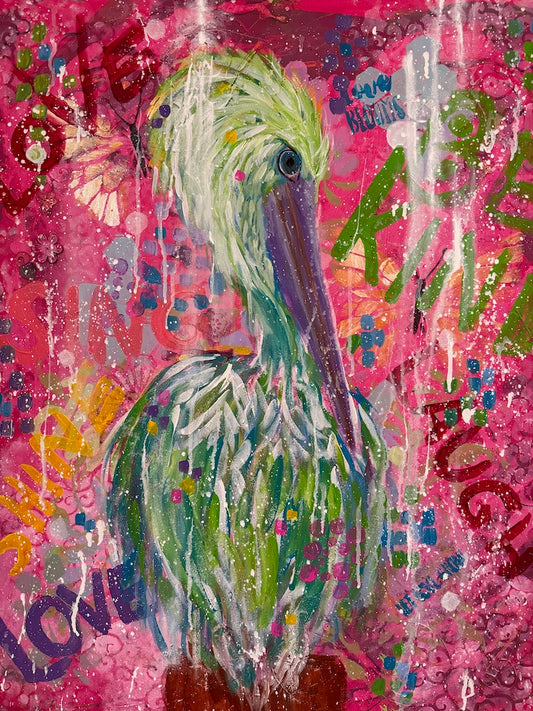 Chatty Pelican Prints